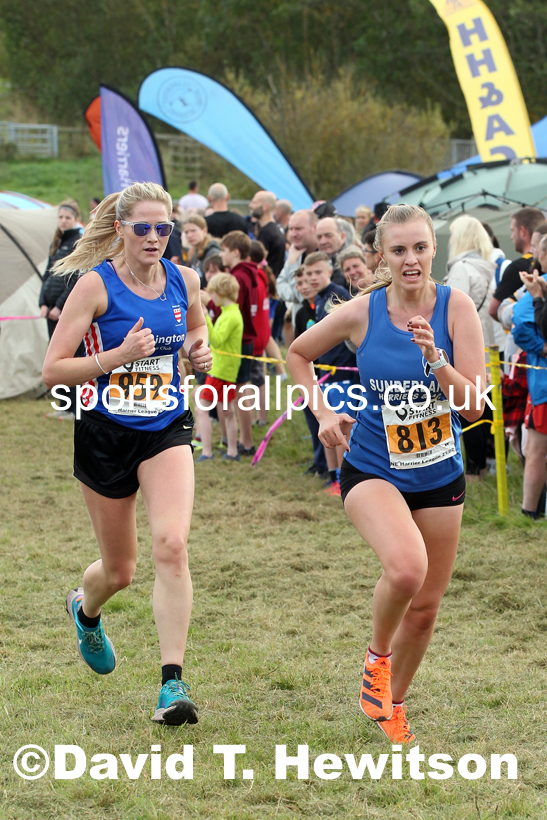 Senior womens 2021 North Eastern Harrier League, Druridge Bay. Photo: David T. Hewitson/Sports for All Pics